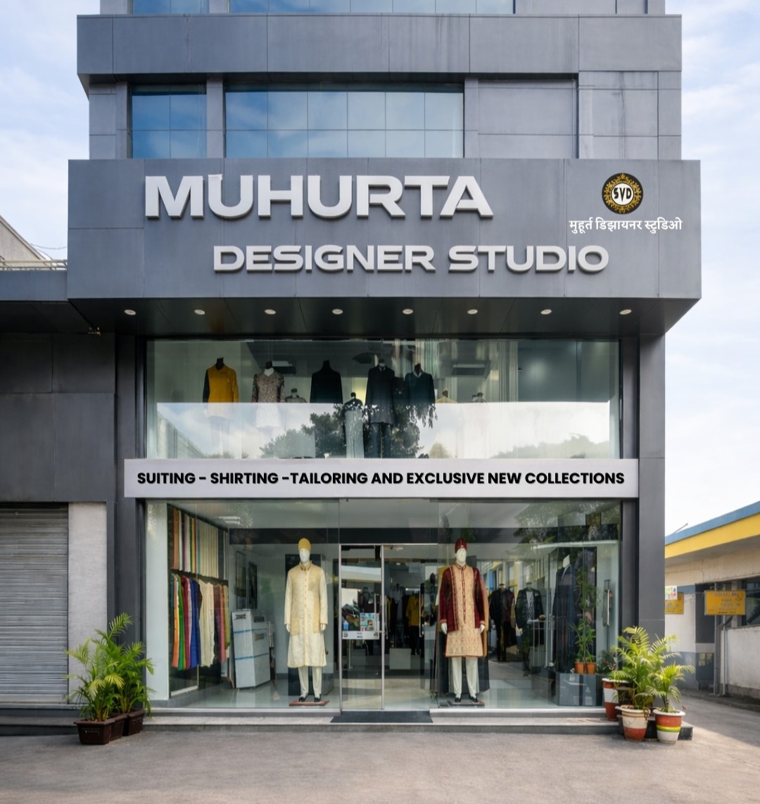 Muhurta Designer Studio Store Interior - Best Men's Clothing Store Nashik